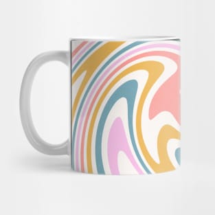 Swirl Wavy Abstract Colorful 70s Mug